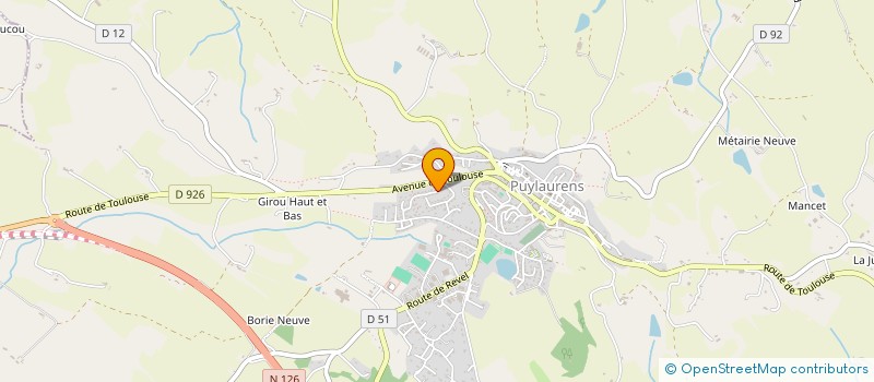 localisation de l'entreprise MADAME EMMANUELLE DUPIRE  PUYLAURENS