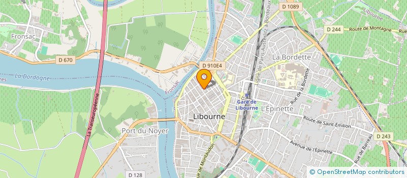 localisation de l'entreprise MADAME EMMANUELLE DURAND TEYSSIER  LIBOURNE
