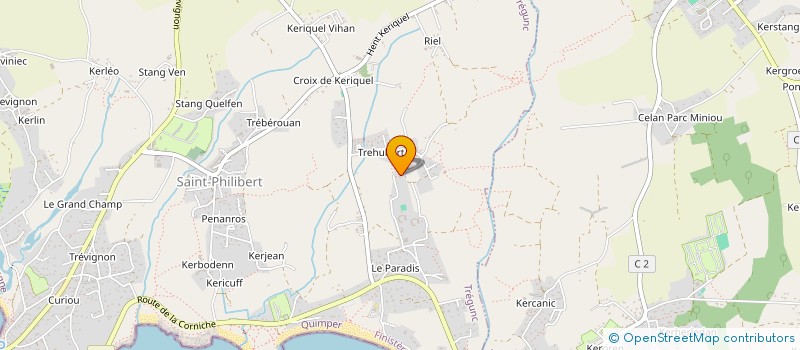 localisation de l'entreprise MADAME EMMANUELLE DUVAIL  TREGUNC