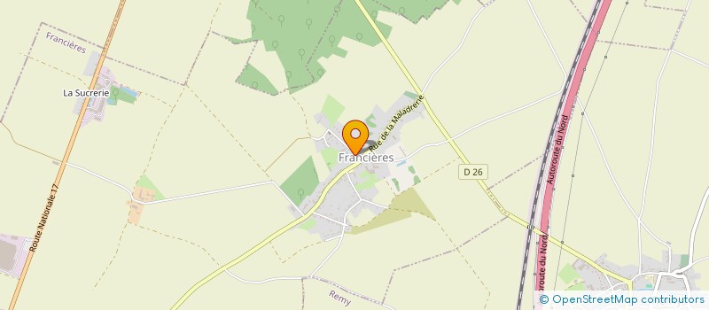 localisation de l'entreprise MADAME EMMANUELLE DUVAUX  MONTMARTIN