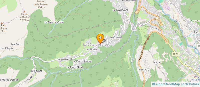 localisation de l'entreprise MADAME EMMANUELLE ELLEOUET  LA COTE-D'ARBROZ