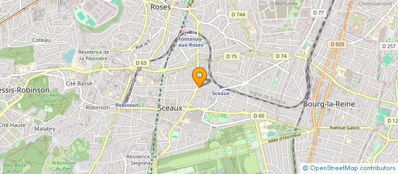 localisation de l'entreprise MADAME EMMANUELLE ESCOFFIER à SCEAUX