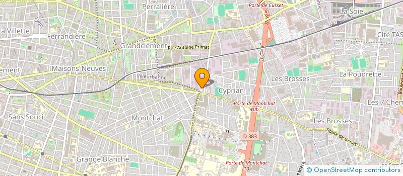 localisation de l'entreprise MADAME EMMANUELLE FABRIZI  VILLEURBANNE