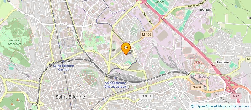 localisation de l'entreprise MADAME EMMANUELLE FAUCHI  SAINT-ETIENNE