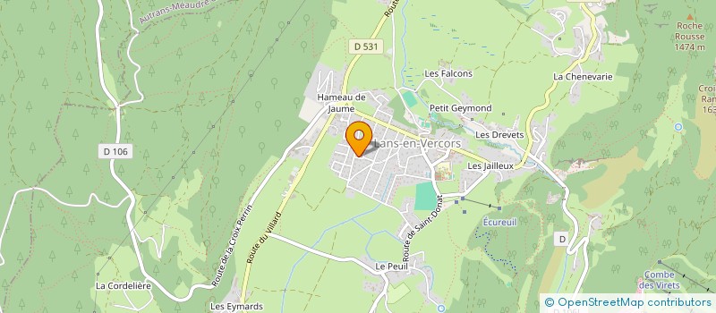 localisation de l'entreprise MADAME EMMANUELLE FAUVELLE  CORRENCON-EN-VERCORS