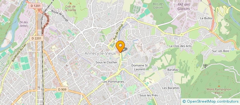 localisation de l'entreprise MADAME EMMANUELLE FAYARD à ANNECY