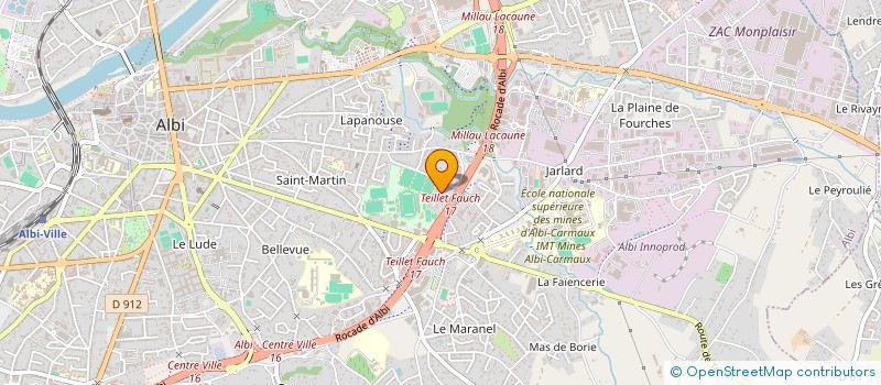 localisation de l'entreprise MADAME EMMANUELLE FERRAND  ALBI