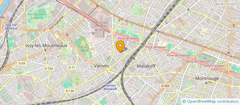 localisation de l'entreprise MADAME EMMANUELLE FERRANT  VANVES