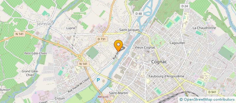 localisation de l'entreprise MADAME EMMANUELLE FERRE à COGNAC