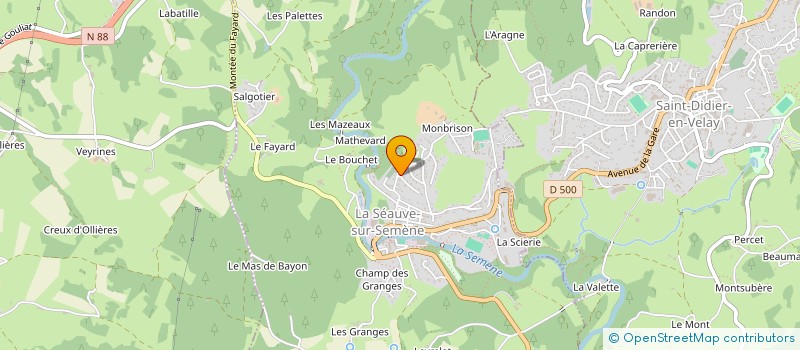 localisation de l'entreprise MADAME EMMANUELLE FLORES  LA SEAUVE-SUR-SEMENE