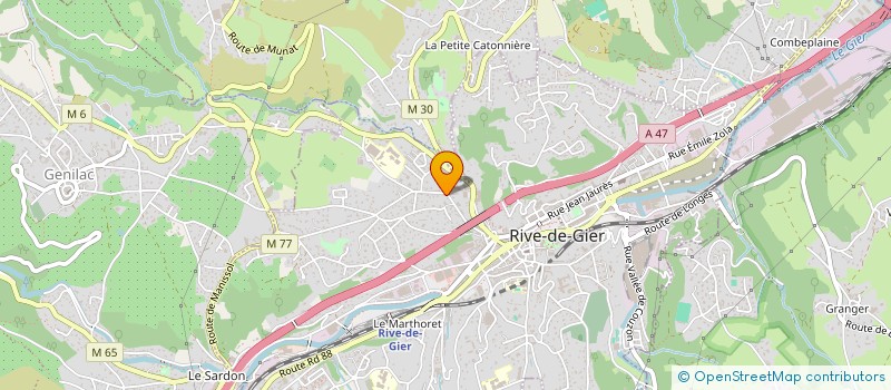 localisation de l'entreprise MADAME EMMANUELLE FONVIEILLE à RIVE-DE-GIER