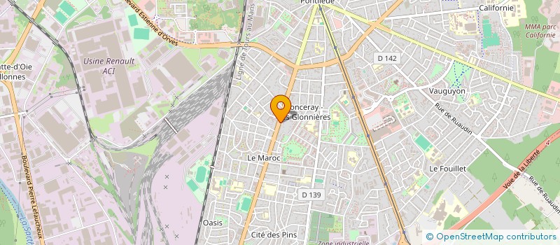 localisation de l'entreprise MADAME EMMANUELLE FOUCAULT  LE MANS