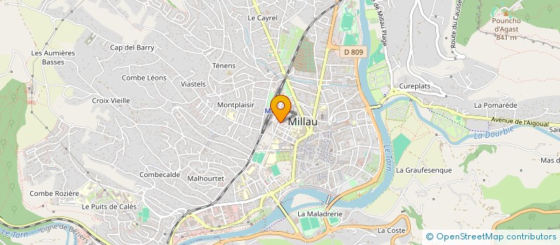 localisation de l'entreprise MADAME EMMANUELLE GAILLARD à MILLAU