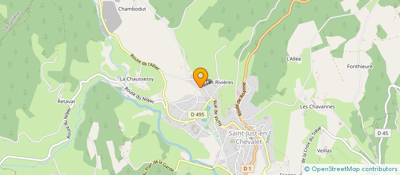 localisation de l'entreprise MADAME EMMANUELLE GALLIFET  SAINT-JUST-EN-CHEVALET