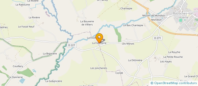localisation de l'entreprise MADAME EMMANUELLE GALY à BAZOCHES-SUR-HOENE