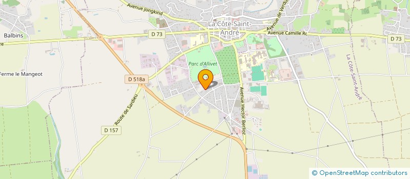 localisation de l'entreprise MADAME EMMANUELLE GARNES  LA COTE-SAINT-ANDRE