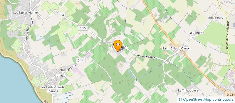 localisation de l'entreprise MADAME EMMANUELLE GAS  SAINT PIERRE D'OLERON