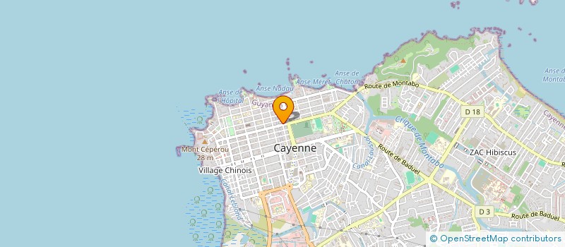 localisation de l'entreprise MADAME EMMANUELLE GASPARD  CAYENNE