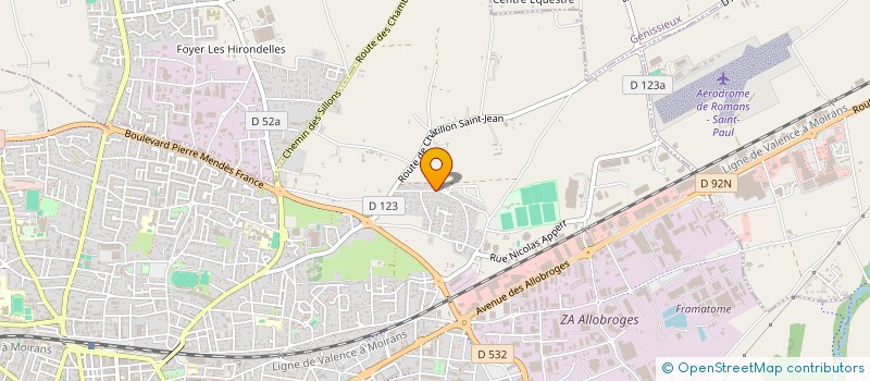 localisation de l'entreprise MADAME EMMANUELLE GAUTIER  ROMANS-SUR-ISERE