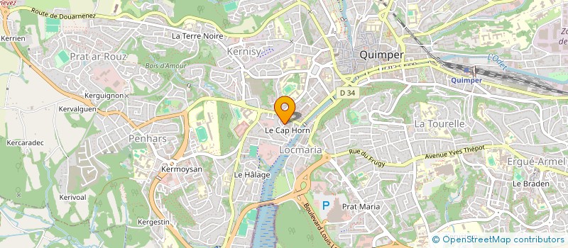 localisation de l'entreprise MADAME EMMANUELLE GENOUD à QUIMPER