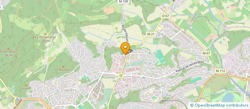 localisation de l'entreprise MADAME EMMANUELLE GEOFFROY  CLAPIERS