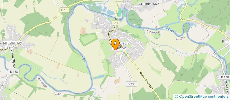 localisation de l'entreprise MADAME EMMANUELLE GILLOT  CUSSEY-SUR-L'OGNON