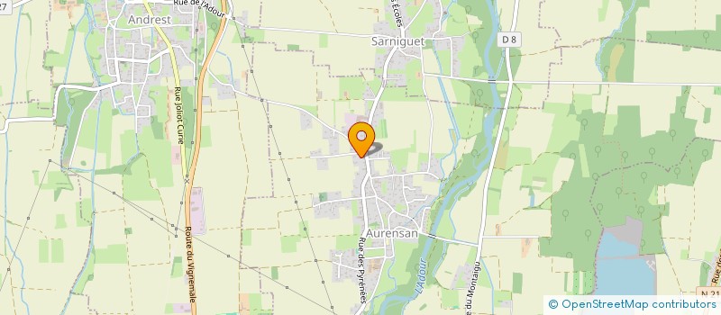 localisation de l'entreprise MADAME EMMANUELLE GIMENEZ  AURENSAN