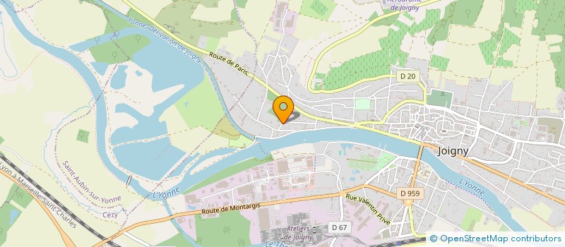 localisation de l'entreprise MADAME EMMANUELLE GIRAUD  JOIGNY