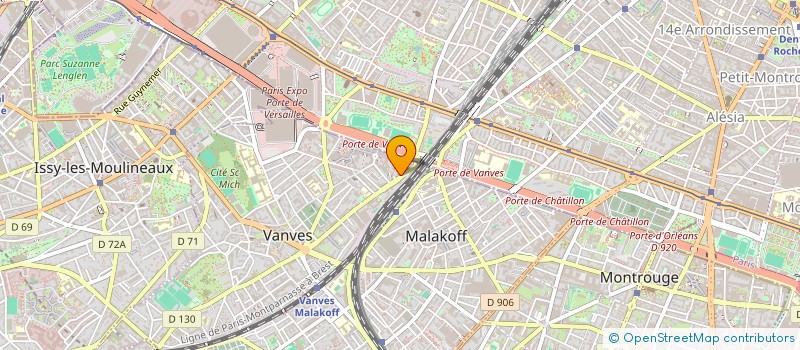 localisation de l'entreprise MADAME EMMANUELLE GIRON  VANVES