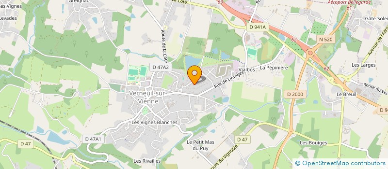 localisation de l'entreprise MADAME EMMANUELLE GOUILLARD  VERNEUIL-SUR-VIENNE