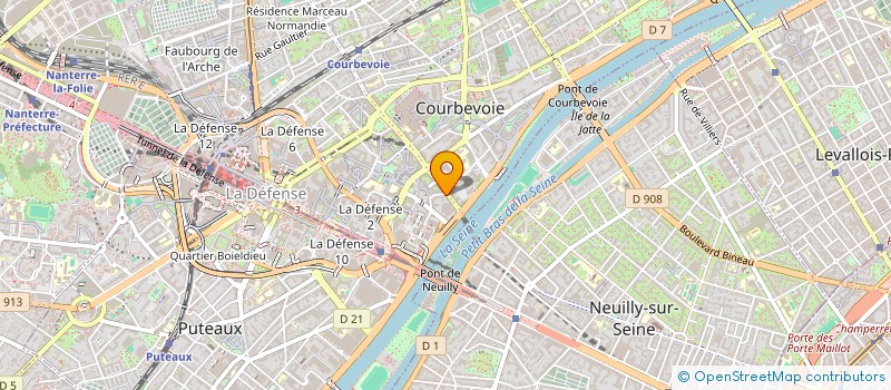 localisation de l'entreprise MADAME EMMANUELLE GOUTVAKS à COURBEVOIE