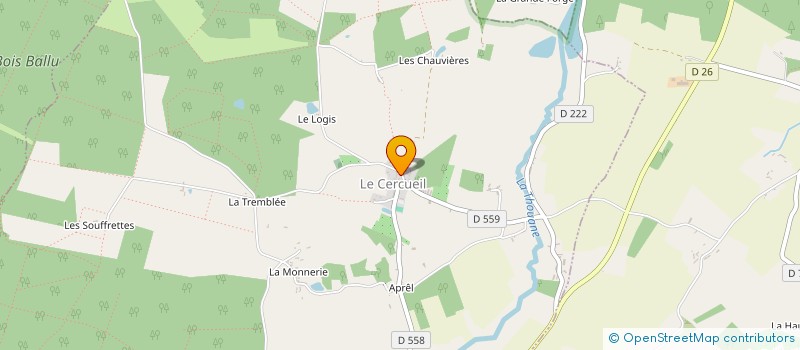 localisation de l'entreprise MADAME EMMANUELLE GRAPAIN à LE CERCUEIL