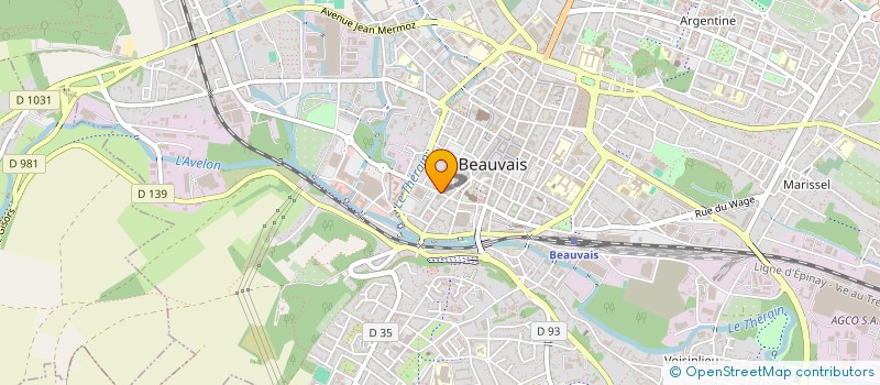 localisation de l'entreprise MADAME EMMANUELLE GREVOT  BEAUVAIS