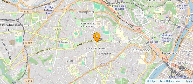 localisation de l'entreprise MADAME EMMANUELLE GRISARD  LYON