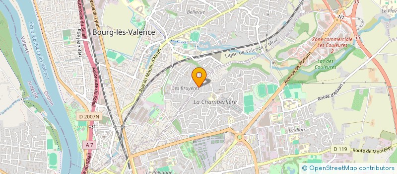 localisation de l'entreprise MADAME EMMANUELLE GRIVET à VALENCE