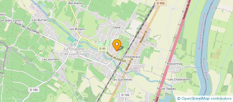 localisation de l'entreprise MADAME EMMANUELLE GROUX  SAINT-AMOUR-BELLEVUE