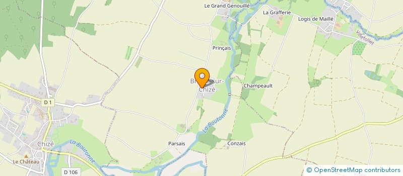 localisation de l'entreprise MADAME EMMANUELLE GUIBERT  BRIEUIL-SUR-CHIZE