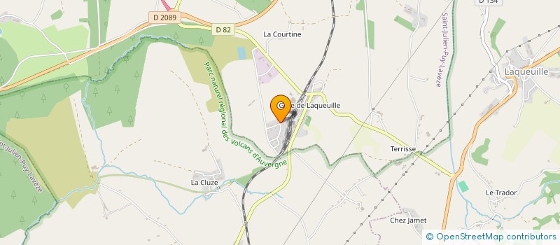 localisation de l'entreprise MADAME EMMANUELLE GUILLEMOIS  SAINT-JULIEN-PUY-LAVEZE