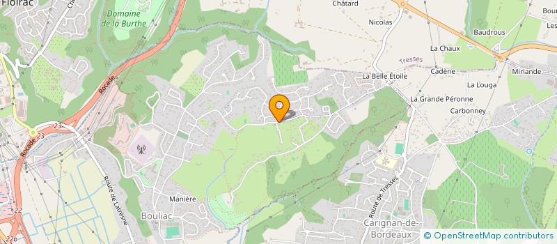 localisation de l'entreprise MADAME EMMANUELLE GYLPHE  BOULIAC