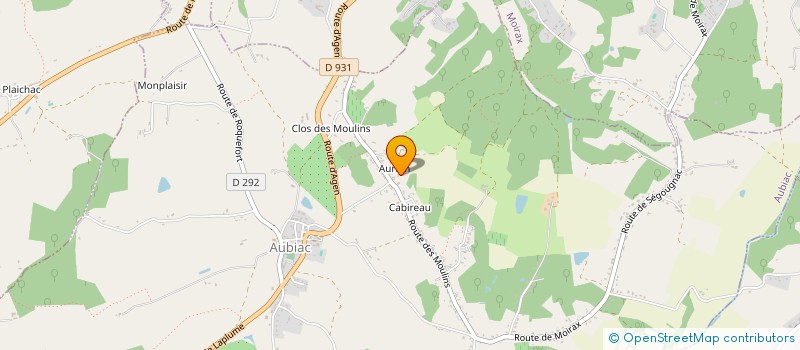 localisation de l'entreprise MADAME EMMANUELLE HALBARDIER  AUBIAC