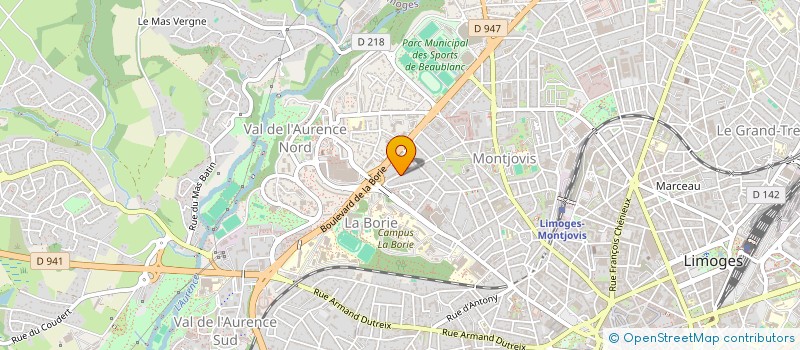 localisation de l'entreprise MADAME EMMANUELLE HELIER à LIMOGES