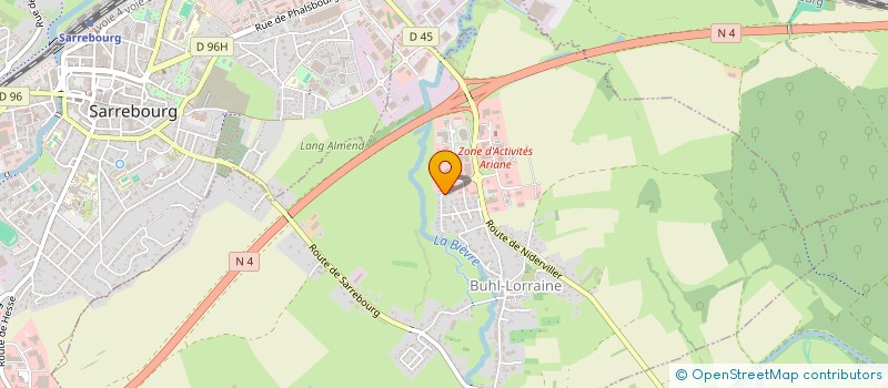 localisation de l'entreprise MADAME EMMANUELLE HENRY  BUHL-LORRAINE