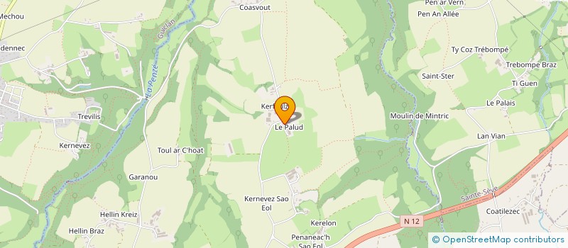 localisation de l'entreprise MADAME EMMANUELLE HERVE  SAINT-THEGONNEC LOC-EGUINER