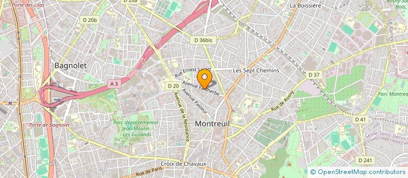 localisation de l'entreprise MADAME EMMANUELLE HINCELIN à MONTREUIL