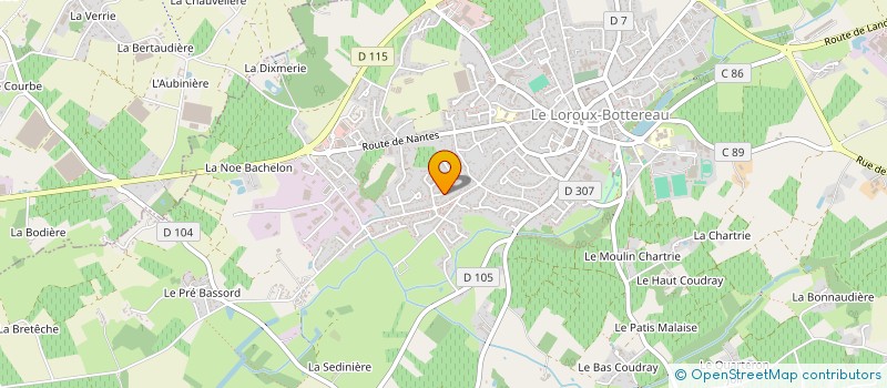 localisation de l'entreprise MADAME EMMANUELLE HOUGUET  LE LOROUX-BOTTEREAU