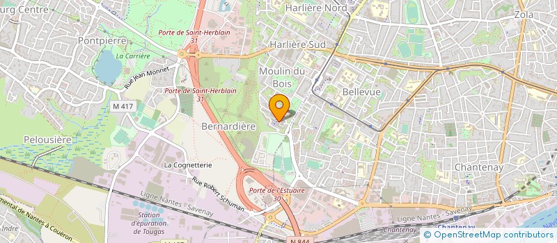 localisation de l'entreprise MADAME EMMANUELLE HUE  SAINT-HERBLAIN