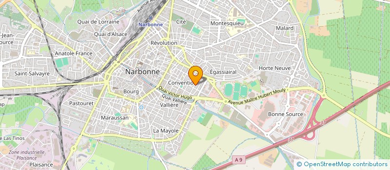 localisation de l'entreprise MADAME EMMANUELLE HUME-BOUROTTE à NARBONNE