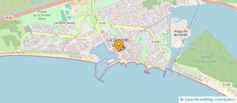 localisation de l'entreprise MADAME EMMANUELLE HYM  LA GRANDE-MOTTE