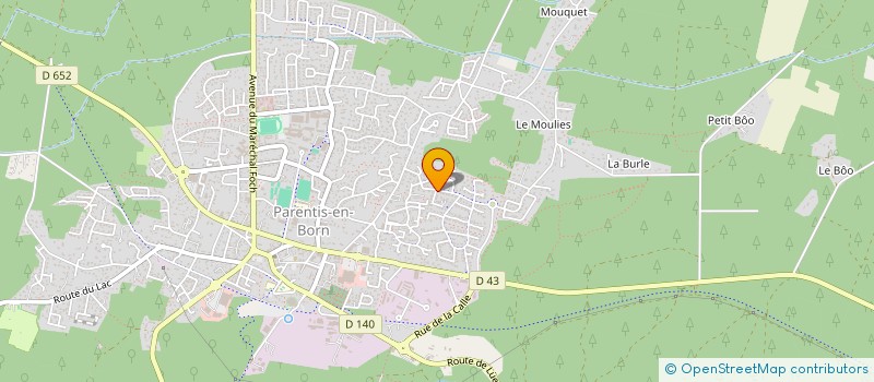 localisation de l'entreprise MADAME EMMANUELLE JACQUINOT  PARENTIS-EN-BORN