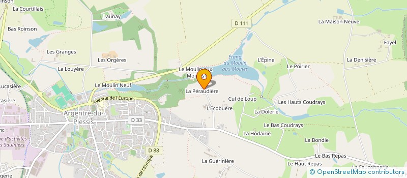 localisation de l'entreprise MADAME EMMANUELLE JARRIL  ARGENTRE-DU-PLESSIS